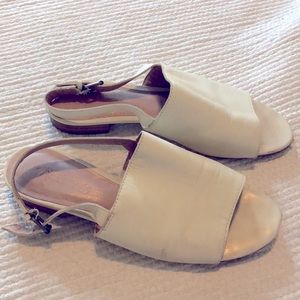 Madewell Noelle slingback sandals, white, size 7.5